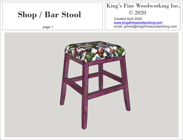Plans for the Shop and Bar Stools