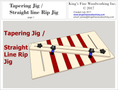Load image into Gallery viewer, Plans for Tapering Jig / Straight Line Rip Jig
