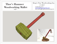 Load image into Gallery viewer, Plans for Woodworking Mallet in the Style of Thor's Hammer, Mjolnir
