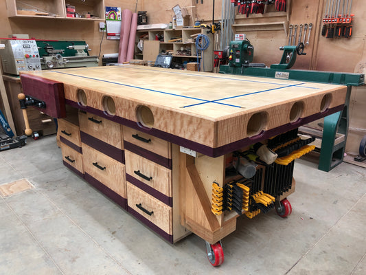 Extreme Torsion Box Assembly Table and Outfeed/Workbench