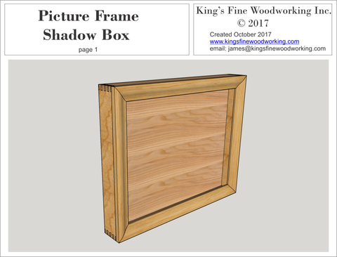 Picture Frame Shadow Box Plans
