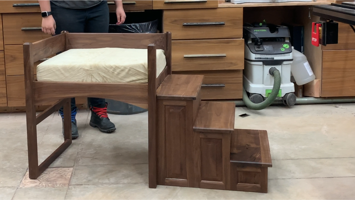 Doggy Steps Plan detailed 3D in PDF format – King's Fine Woodworking Inc